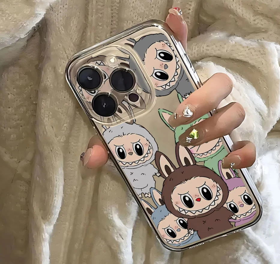 Cartoon Labubu Soft Silicone Phone Case for Redmi 7 7A 8 8A 9 9A 9C 9T 10A 10C 10 K40 Pro Note 9S 11S 4G 11