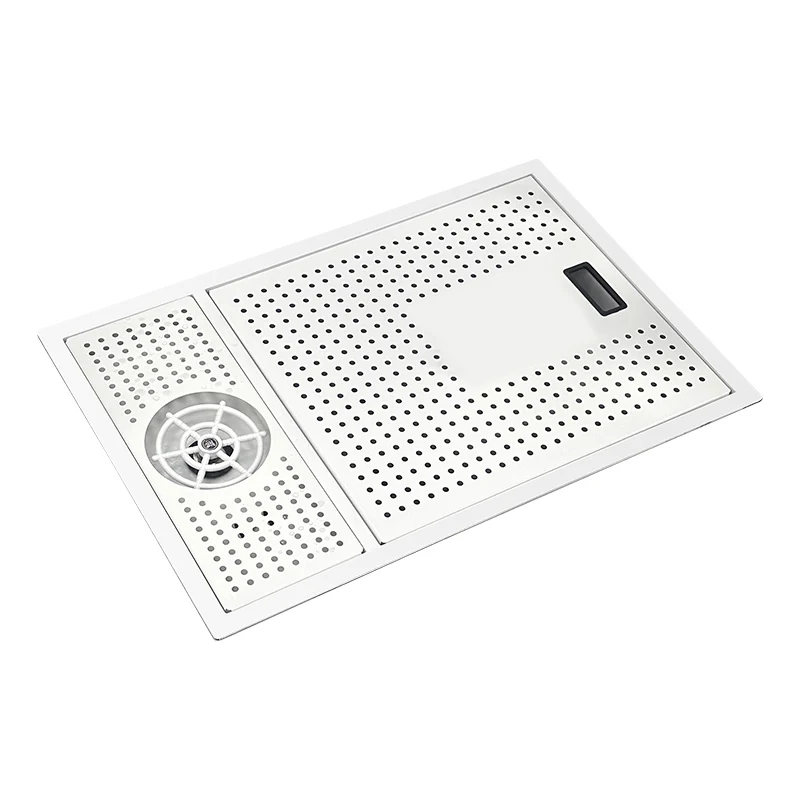 Small SUS304 Invisible Multifunctional Bar Sink with Hidden Cup Washer, No Faucet - view 4