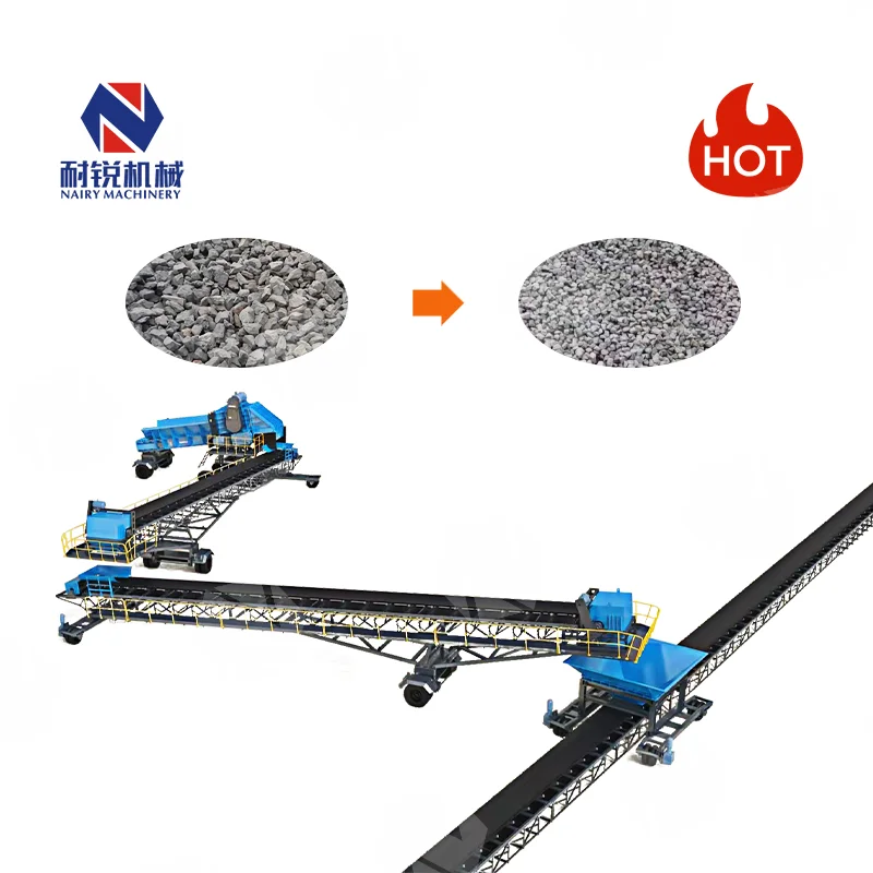 Cement Stone Marble Belt Conveyor Machine Quarry Sand Mining 600Mm Wide Belt Conveyor