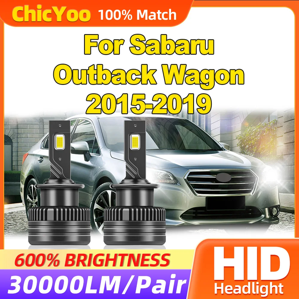 

30000LM Turbo Auto Headlamp Bulbs 120W HID Xenon Headlights 6000K White 12V For Sabaru Outback Wagon 2015 2016 2017 2018 2019