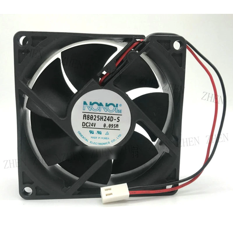 s-新品-nonoise-a8025h24d-s-24v-0095a-2ピン-インバーターファン-qw