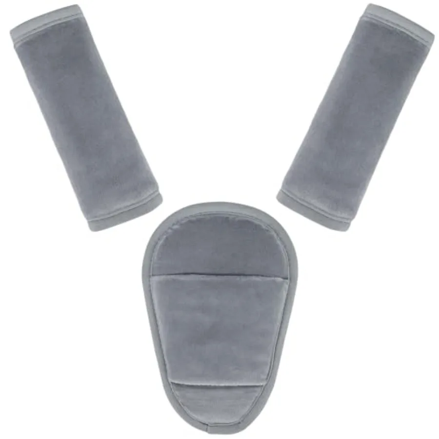 

3 Pcs Car Seat Stroller Straps Pads for Baby, Newborn Soft Shoulder Strap and Crotch Covers, Universal Shoulder Straps Pads for