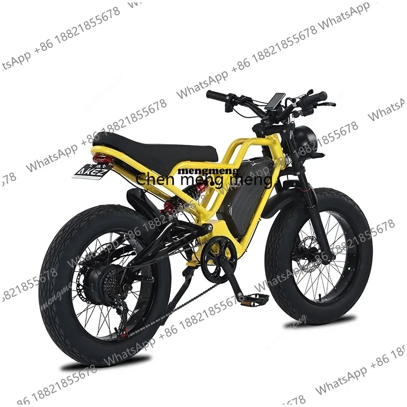 High Power Chopper Ebike 20 Inch Electric Dirt Cross Mountain Downhill Dirt E Bike Fat Tire Offroad 1500W Motor Bikes Alumi