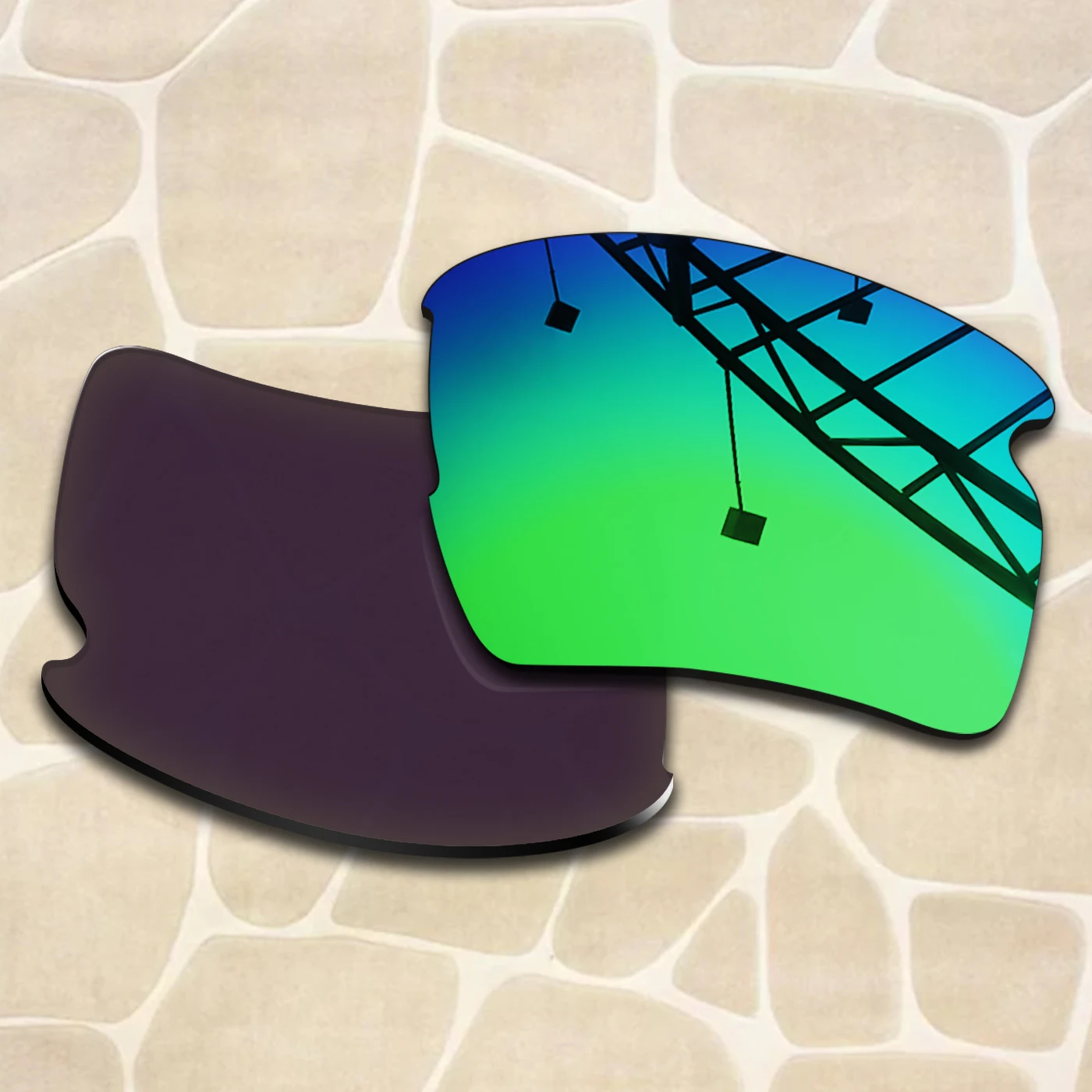 Wholesale Replacement Lenses for Oakley Flak 2.0 XL OO9188 59mm Sunglasses Frame Anti-Scratch
