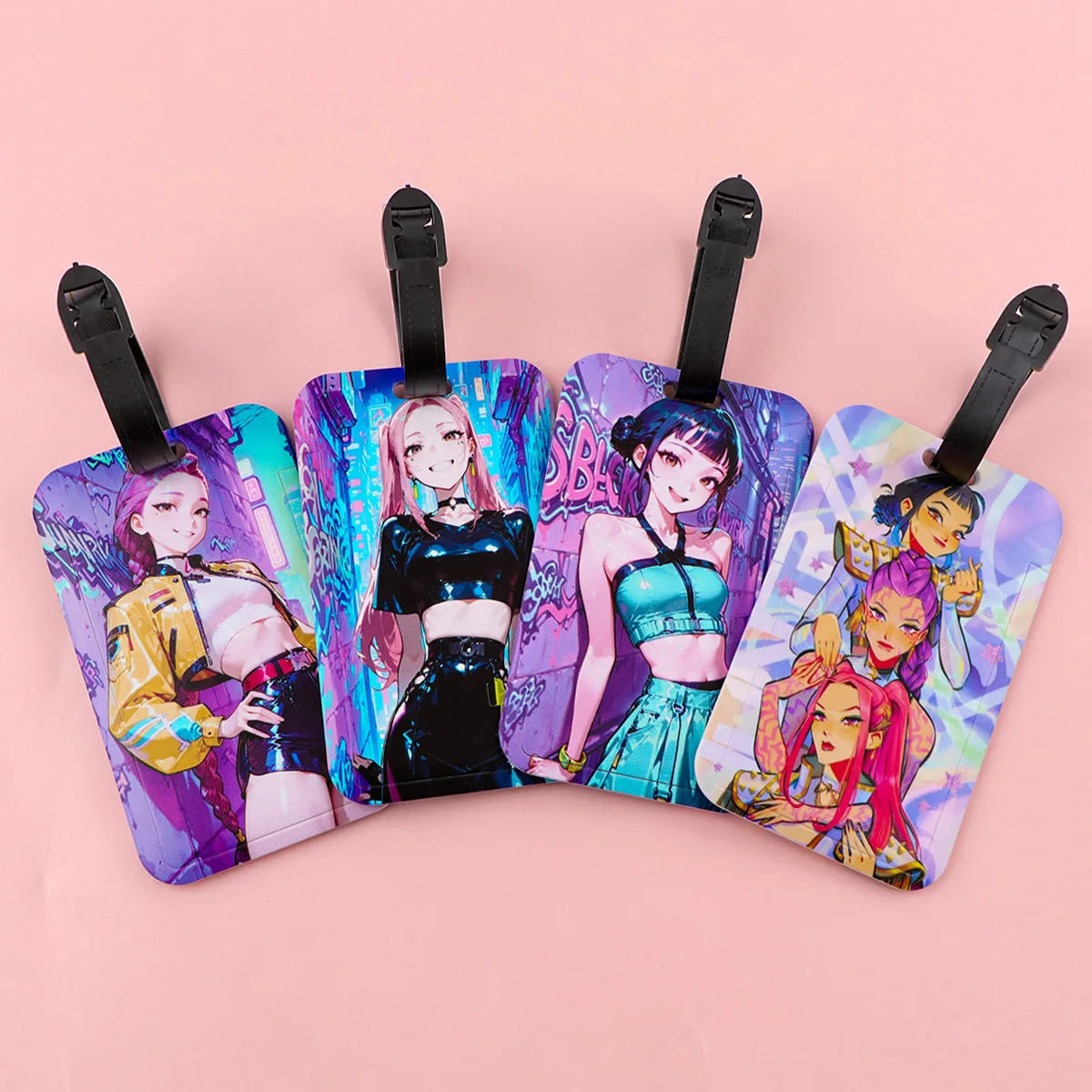 Happy Tiger Business Luggage Tag Suitcase Address Label Luggage Boarding Case Label Name ID Address Clip Travel Accessories