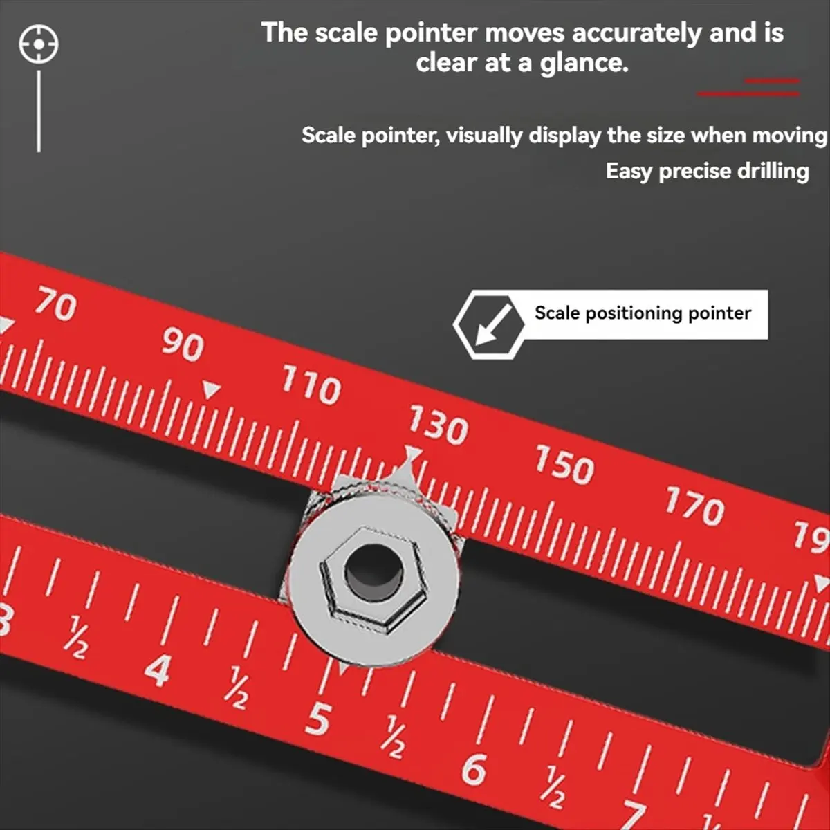 ABJY متري/بوصة مقبض قالب تهزهز دليل الحفر مقبض كابينة مقبض قالب محدد درج تركيب تحديد المواقع حاكم #4