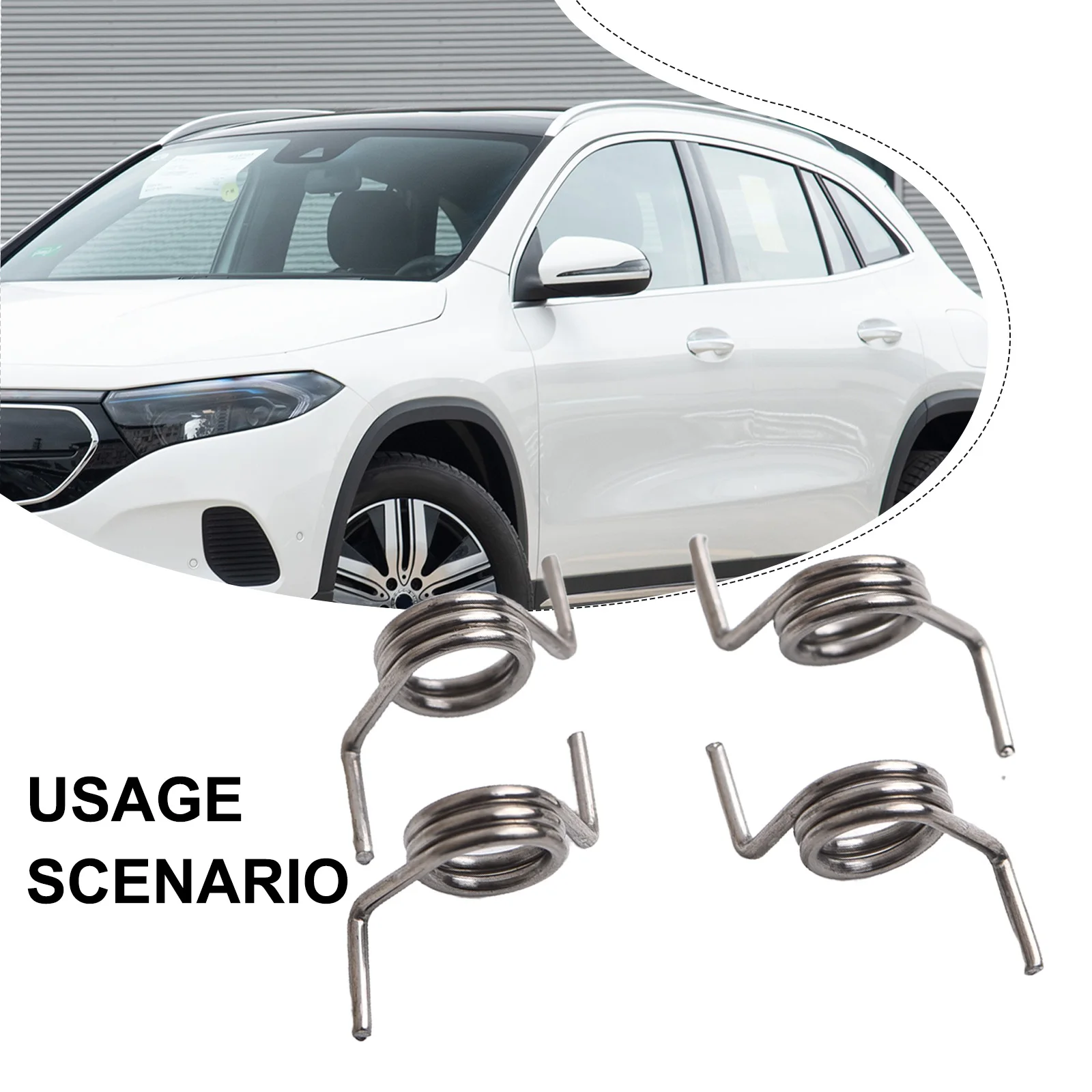 4pcs Door Lock Actuator Spring Repair Kit L&R For Mercedes-Benz W203 W211 W209 C / E / CLK Class Car Repair Tool