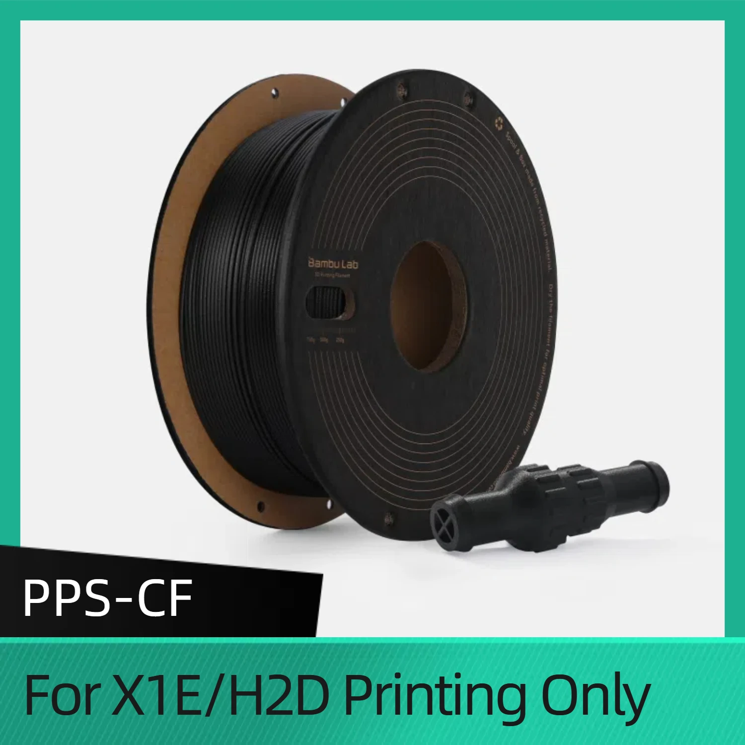 Bambu Lab PPS-CF 필라멘트 3D 프린팅용 (X1E/H2D 프린팅 전용)