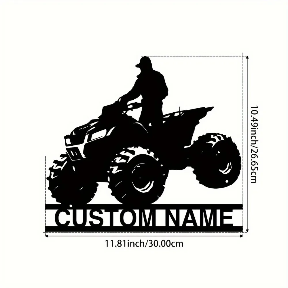 Custom Personalizable Adventure Vehicle - Themed Wall Art ATV Fans Name Sign Garage Porch Patio Decor Gift Car - Related Sign