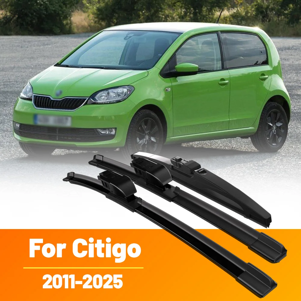 Scheibenwischer LHD Vorne und Hinten Wischerblätter Set Für Skoda Citigo 2011 - 2025 Windschutzscheibe Windschutzscheibe Fenster Regenbürste 24 "+ 16" + 10"