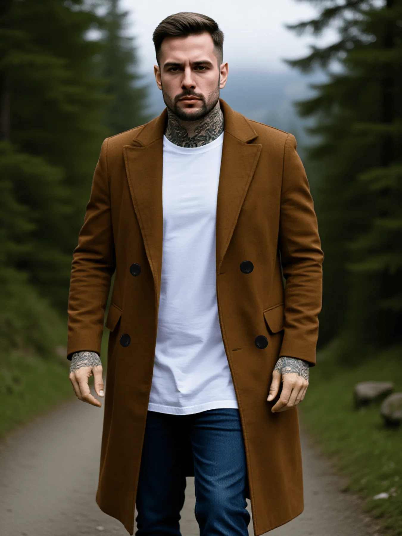 Thumbnail 4 - #14 Trending Mens Wool Blend Overcoats Right Now