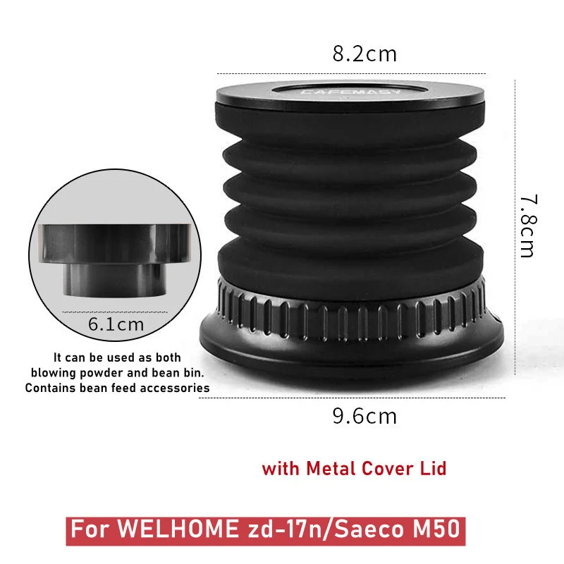 Silicone Bellows For WELHOME zd-17n/Saeco M50 Coffee Grinder Bean Coffee Hopper Bellows Clean Bean Residue Accessories