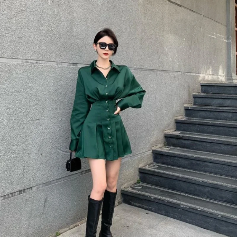 Woman Long Sleeve Dress Vintage Dresses for Women Spring Autumn Short Mini Elegant Party On Sale Clearance Loose New In Sales G