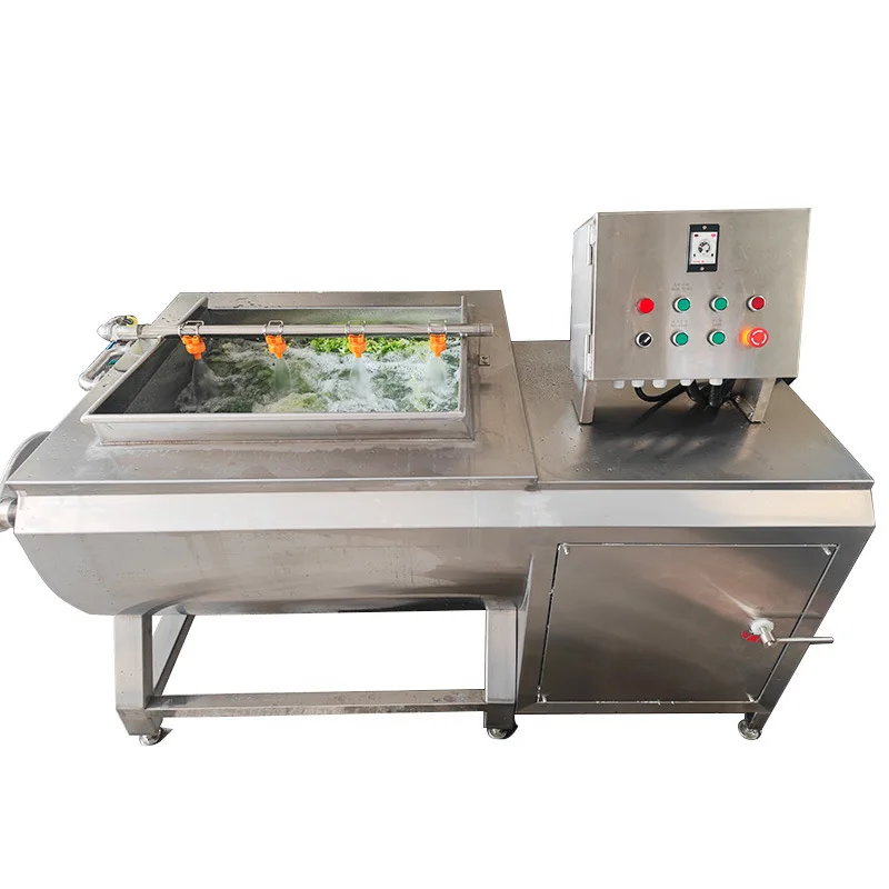 Automatic beef, seafood and chives large tipping bucket cleaning machine for washing meat, fruits and vegetables