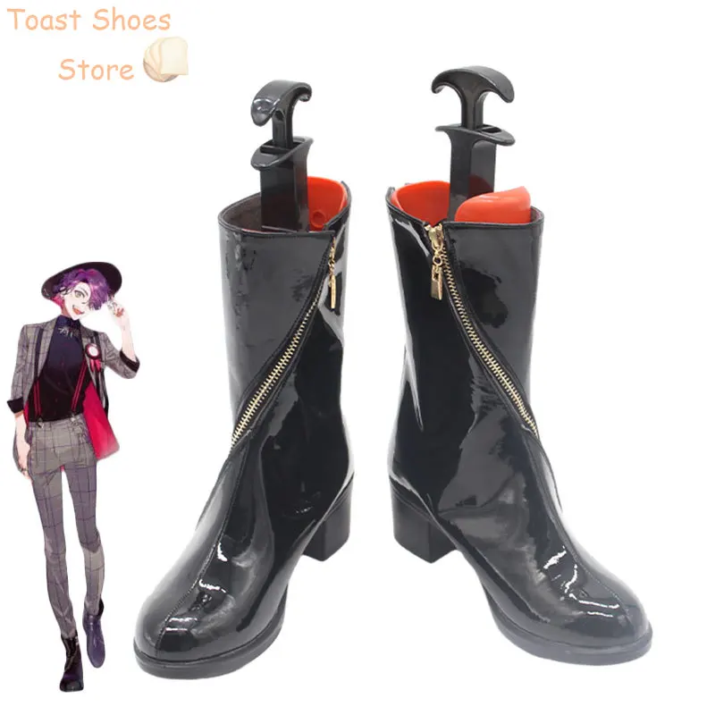 

Watarai Hibari Cosplay Shoes PU Leather Shoes Halloween Carnival Boots Vtuber Cosplay Prop Costume Prop