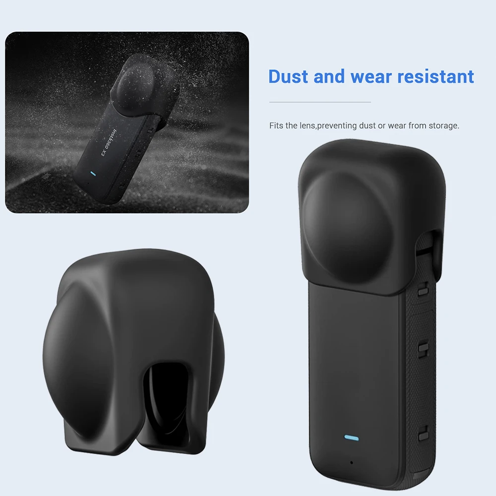 Objektiv deckel für insta360 x3 Silikon abdeckung Objektivs chutz für insta 360 x3 Kamera kappe neues Silikon gehäuse kratz festes Zubehör