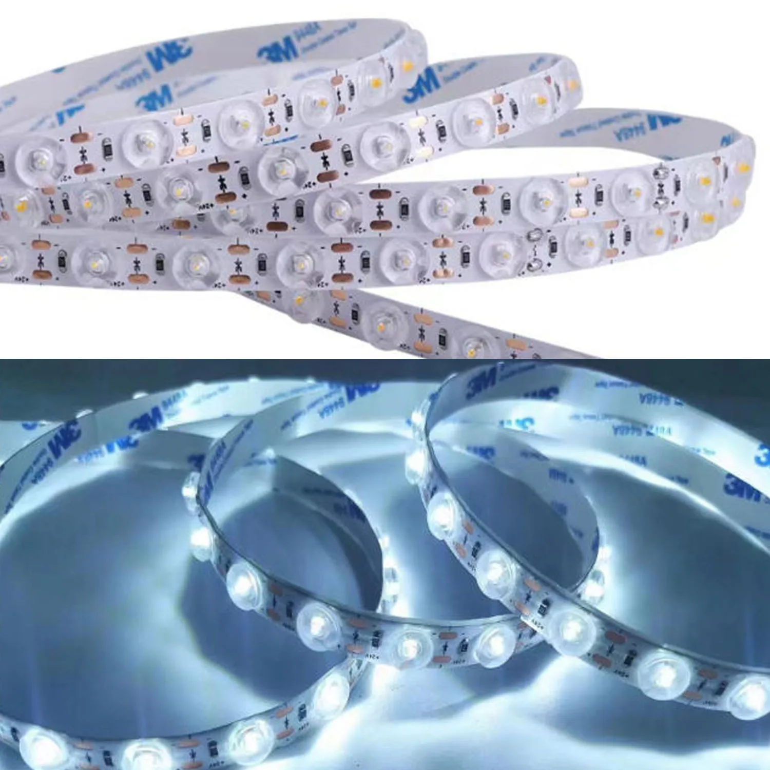 0.5m 10m 15m Super Bright Flexible Wall Washing Light Strip LED Backlight 24V Project LED Light Strip with Optical Lens Fliter