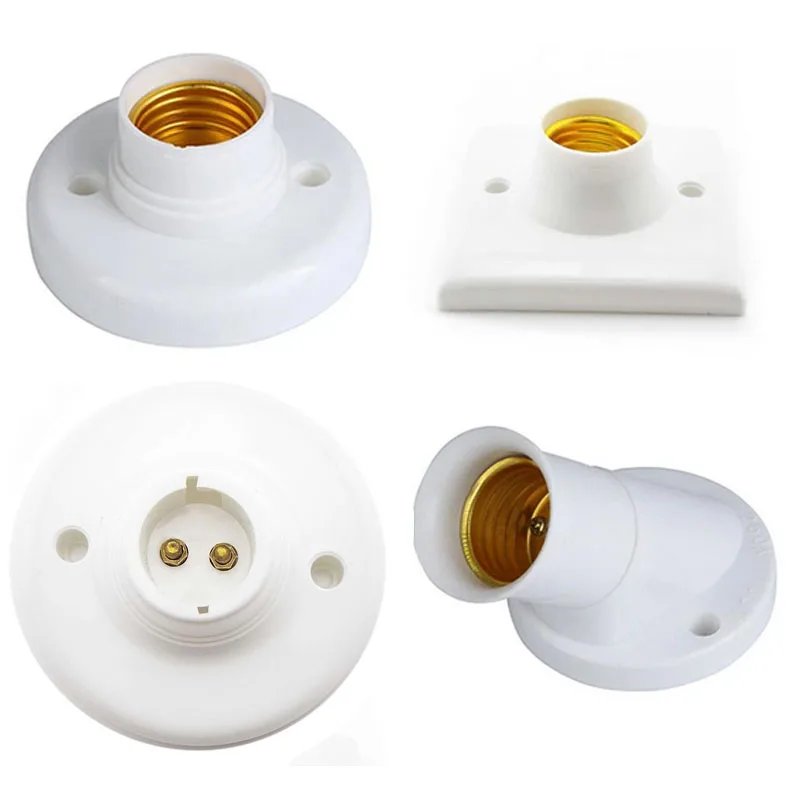 

NEW Screw Lamp Base e27 B22 Lamp holder Socket base Light Bulb e27 Socket Holder Adapter Snap-in lamp holder Converter 100-250V