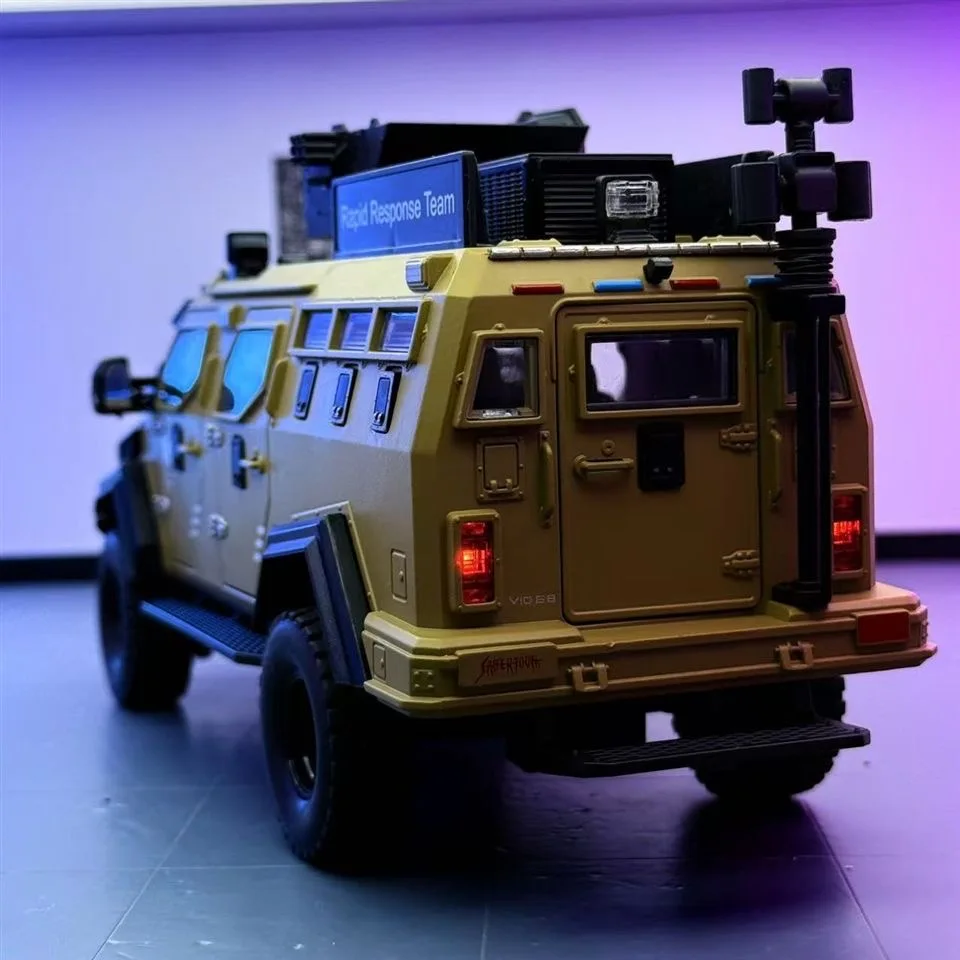 1: 24 saber toothed tiger armored vehicle alloy car model boy toy birthday gift