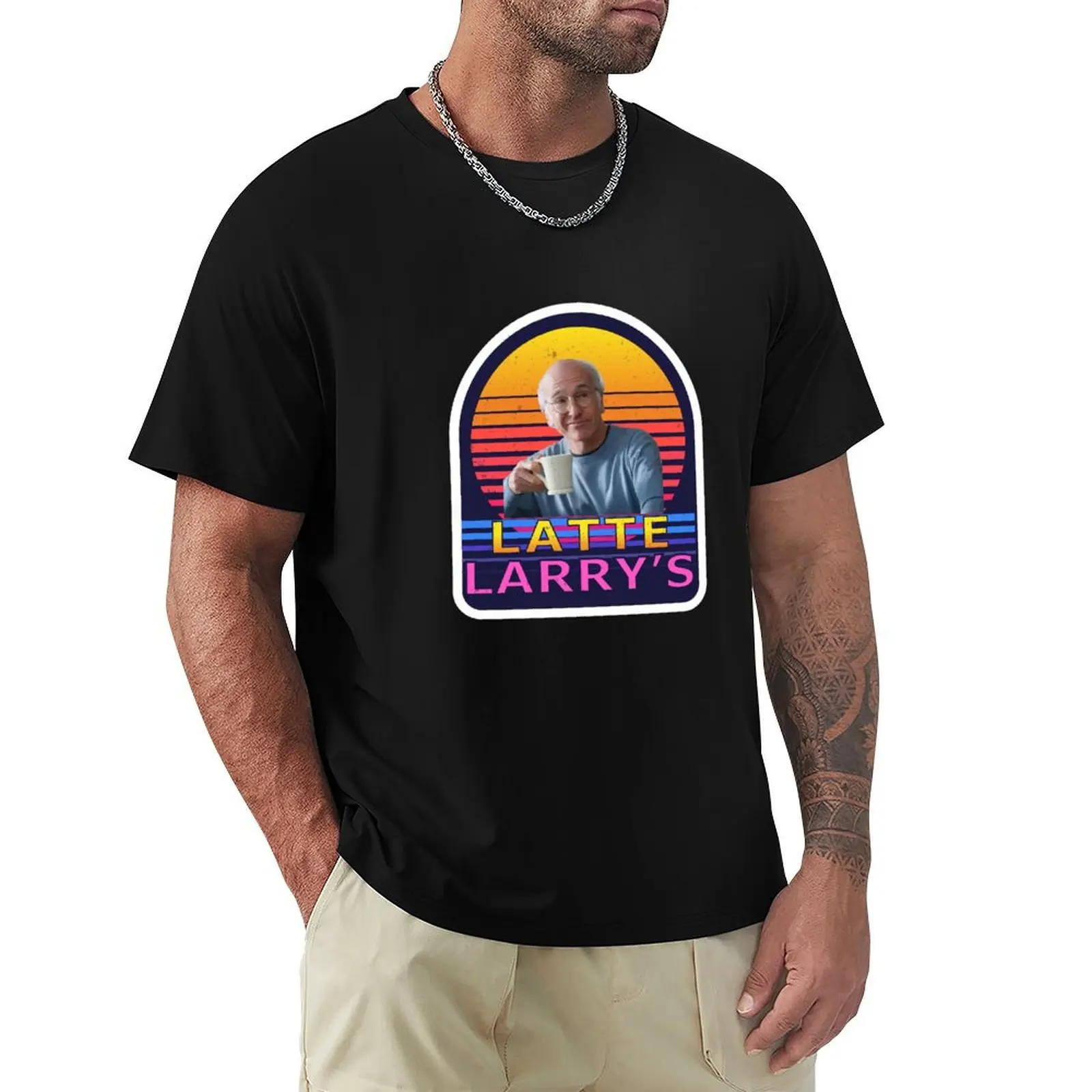 Latte Larry's T-Shirt Labor Work Casual T-Shirt