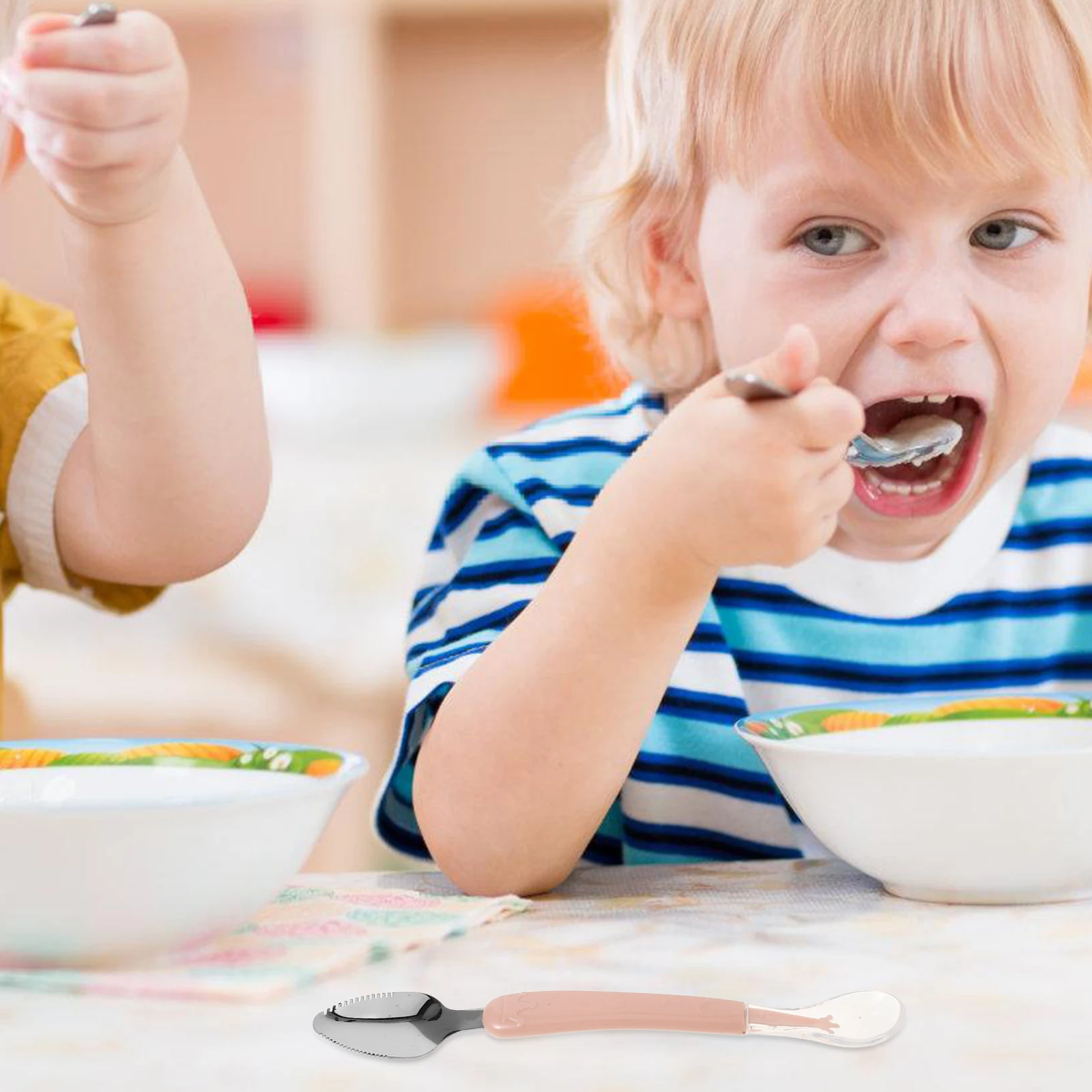 

Mud Scraping Spoon for Baby Food Fruit Scooper Spoon Ergonomic Handle Non Toxic Material Dishwasher Safe Travel