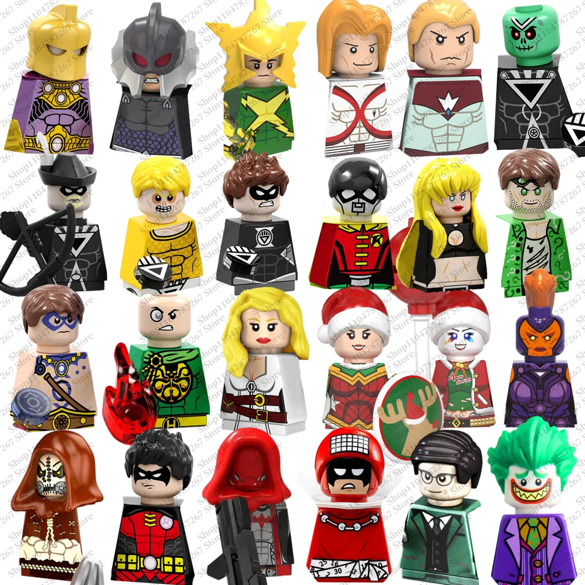 

Superhero Hot-selling building block toys collectible gift toys Kids assembly brick toys Action figure holiday party gifts