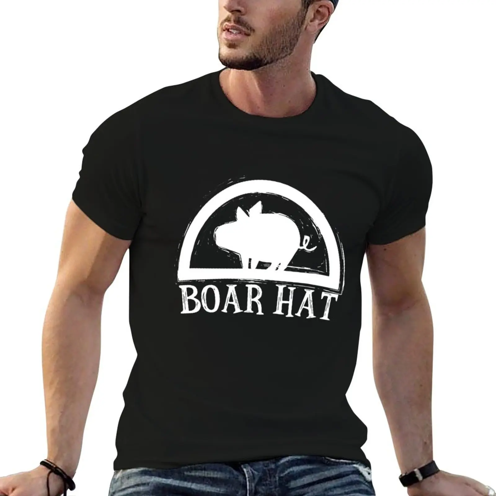 

man Boar shirt t designer shirt man (Green BG) cotton Hat t T-Shirt