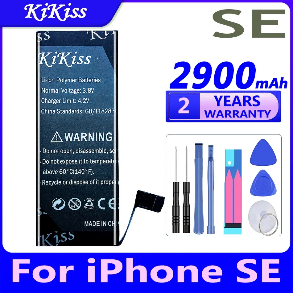 

KIKISS for Apple IPhone SE SE2020 Battery for IPhone X XR XS XS Max XSMax SE 2 SE2 SE2020 High Capacity Phone Batteries + NO