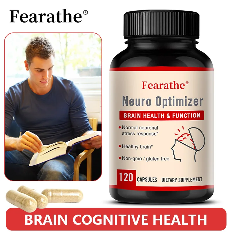 Neuro Optimizer Capsules, Neuronutrient Daily Supplement for Brain Focus & Nervous System Balance, Natural Antioxidant Support