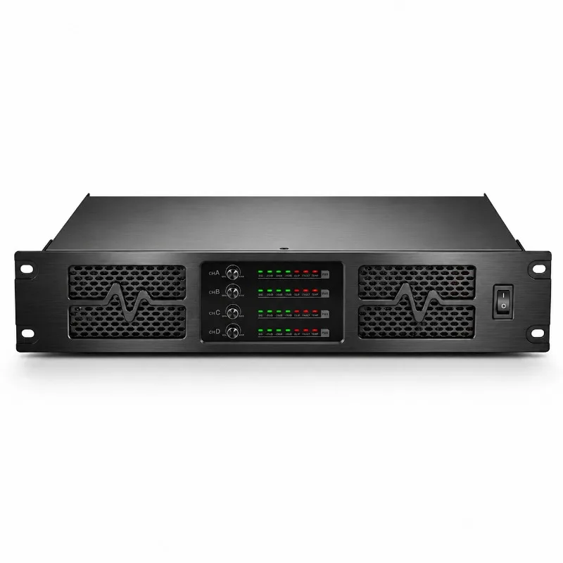 Professional digital power amplifier Pure rear stage two or four channel household grade fever high power amplifier
