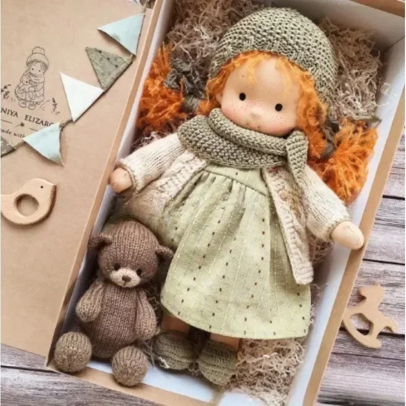 Waldorf Doll Mini Cute Native Enamel Doll Artist Handmade Kawaii Children'S Christmas Gift Doll Handmade Soft Plush Toys