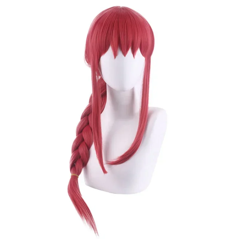 Makima Cosplay Anime Chainsaw Man Costumes Props Women Long Braided Straight Synthetic Hair Halloween Role Play Wigs