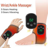 Electric Wrist Ankle Massager Belt Device Heating Vibration Muscles Relax Warming Joint Protector Pads Massage Wrist Band Warmer