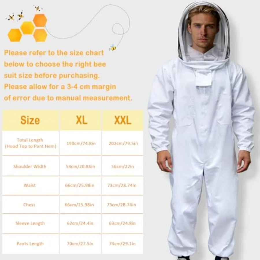 Blisstime 13pcs Bee Hives Starter Kit Beekeeping Supplies with Bee Suit, Bee Supplies and Equipment with Bee Smoker, Honey Bee view 3