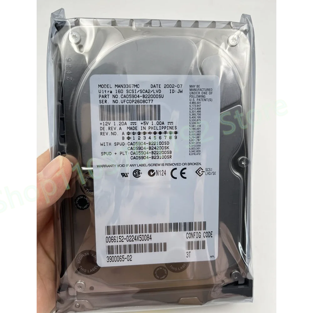 For Fujitsu 80 Pin SCSI Hard Disk MAN3367MC