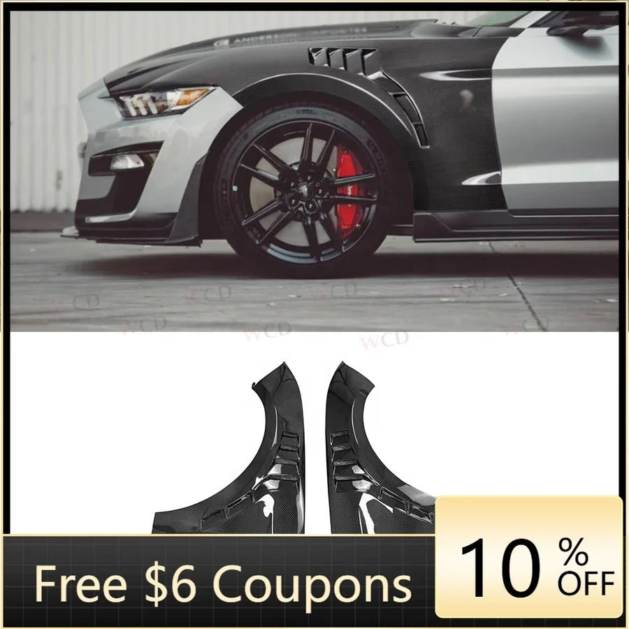 

High Quality Carbon Fiber Front Fender for Ford Mustang 2015-2017/ 2018+ Car Front Side Fender Vent Trim Bodykit