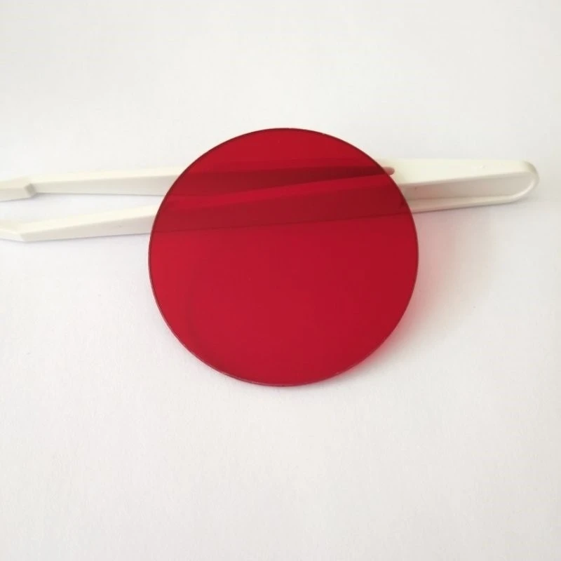 1PCS 8-80mm Lens 630nm Cut-off Filter HB630 Optical Glass Filter Lenses