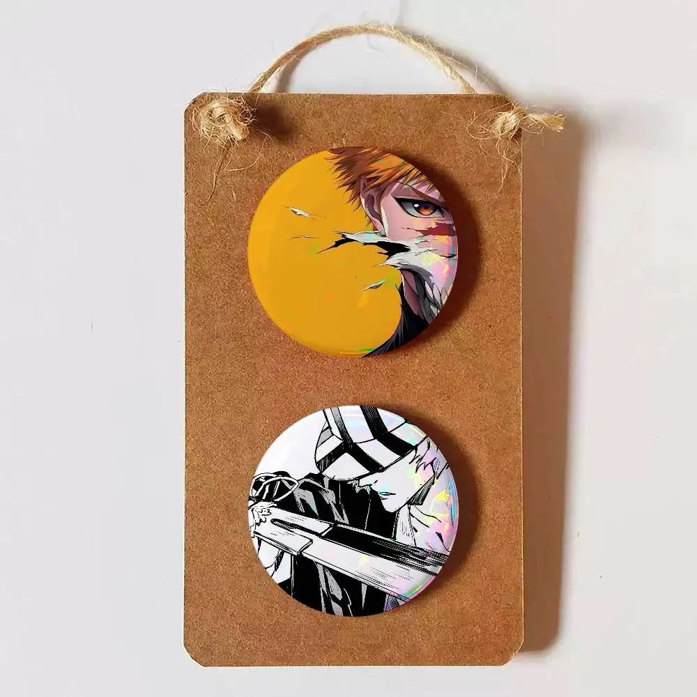 anime bleach  Fashion Button Badge Pin Set Cool Anime Game Cartoon Music Design Brooch for Backpack Clothes