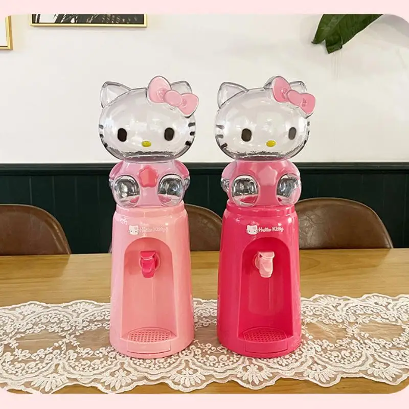 Sanrios Hellokittys 2000 Ml Mini Water Dispenser Anime Home Drinking Bucket Cute Normal Temperature Watercooler Anime Girl Gift