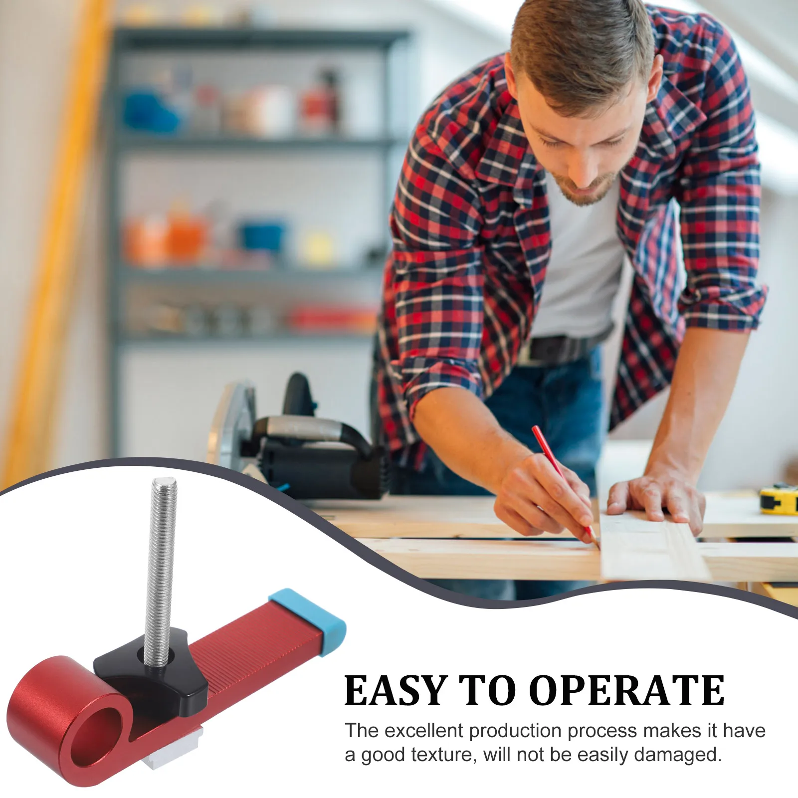 

Деревообработка, Т-образный стопор, алюминиевый сплав, прочный угловой калибр, разъем для забора, инструмент для остановки гусеницы, Т-образный стопор