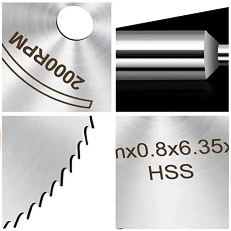 7pc Metal Circular Saw Disc Wheel Blades Shank High Speed Steel Mini Saw Blades with Mandrels Drill Warehouse Rotary Wood Cutout