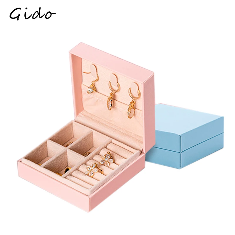 Packaging Stall General Display Hair Accessories Bracelet Silver Jewelry Collection Square PU Jewelry Box Packaging Box