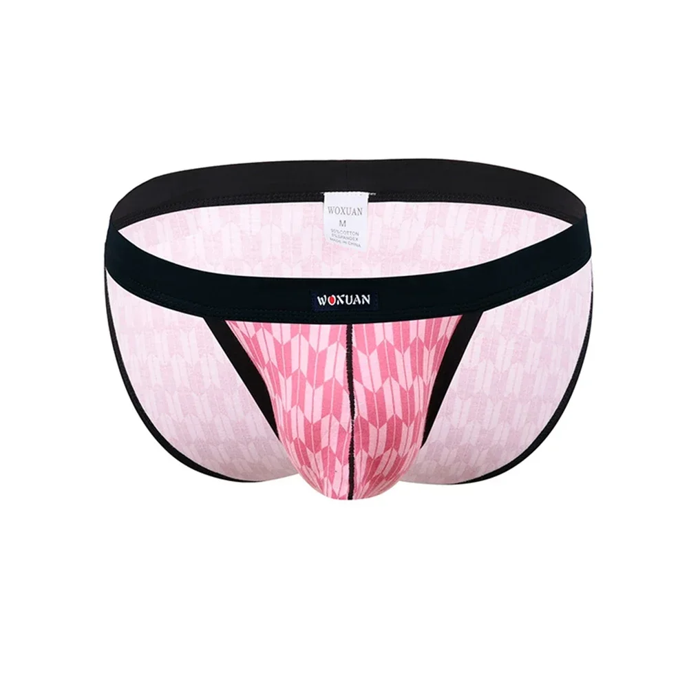

Хлопковые трусы с большой выпуклостью, мужские трусы, новый повседневный стиль, трусы с высокой вилкой, нижнее белье