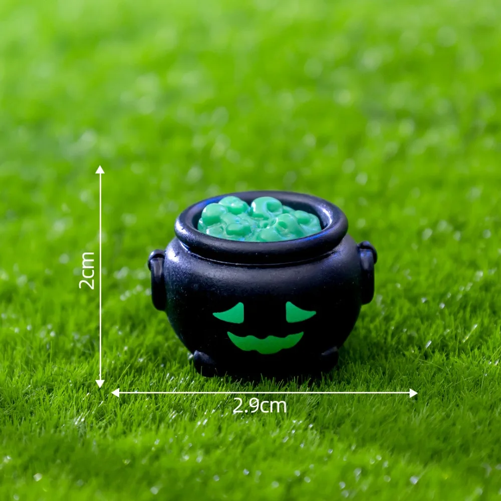 Ornaments Mini Pumpkin Resin Doll Miniatures Resin Ghost Series Figurines Cute Model Mini Resin Decoration Crafts