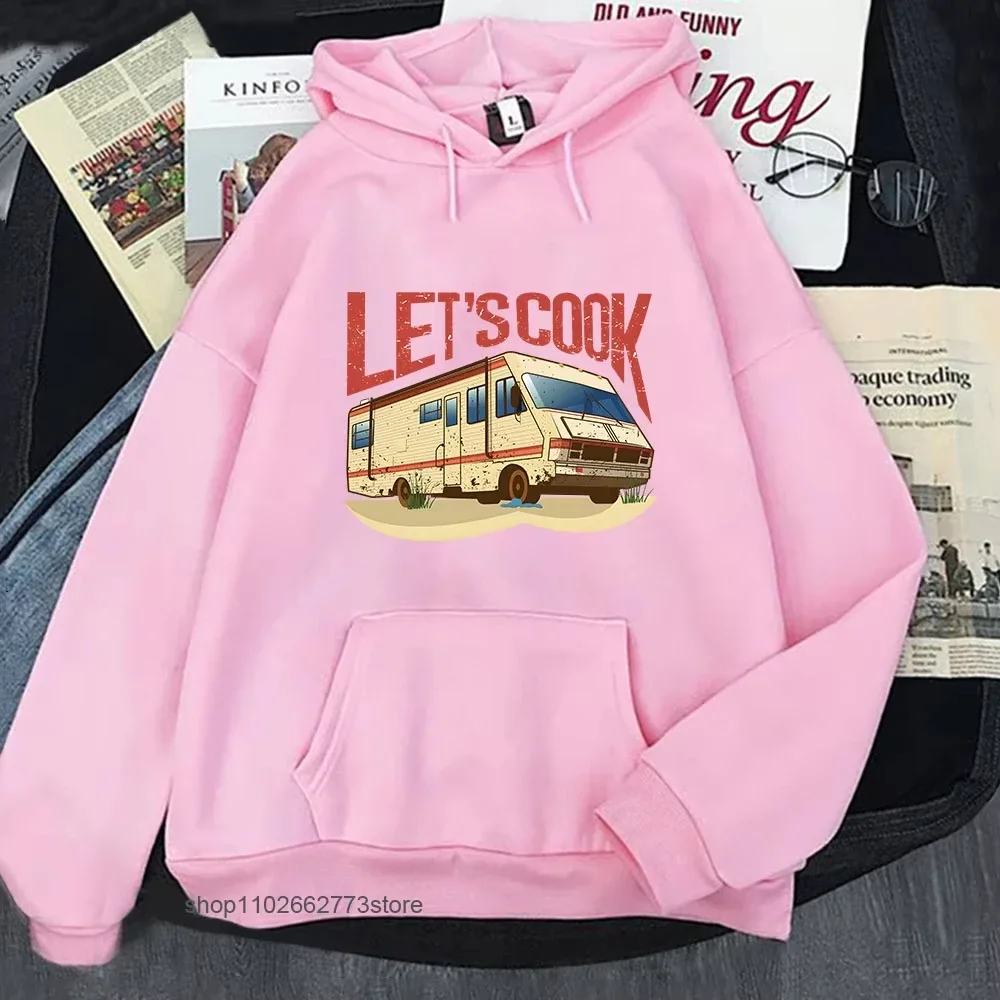 2025 Fauuny Breaking Bad Hoodies Lets Cook Print Sweatshirts Men Hip Pop Streetwear Women Y2k Top Long Sleeved Casual TV Show