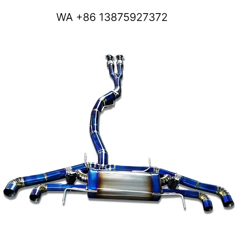 Wmwmnu For GT-R R35 3.8t 2008-2021 Titanium Y Pipe Exhaust System Wild Roar Sound Mature Blue Muffler Electronic