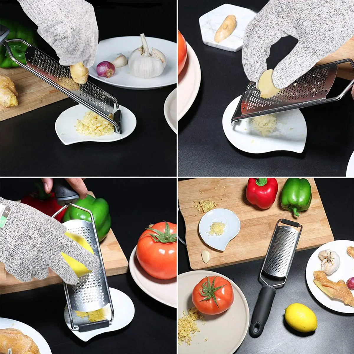 LMETJMA الليمون Zester الجبن مبشرة الفولاذ المقاوم للصدأ الجبن الحمضيات Zester مبشرة لالثوم الزنجبيل الشوكولاته JT36