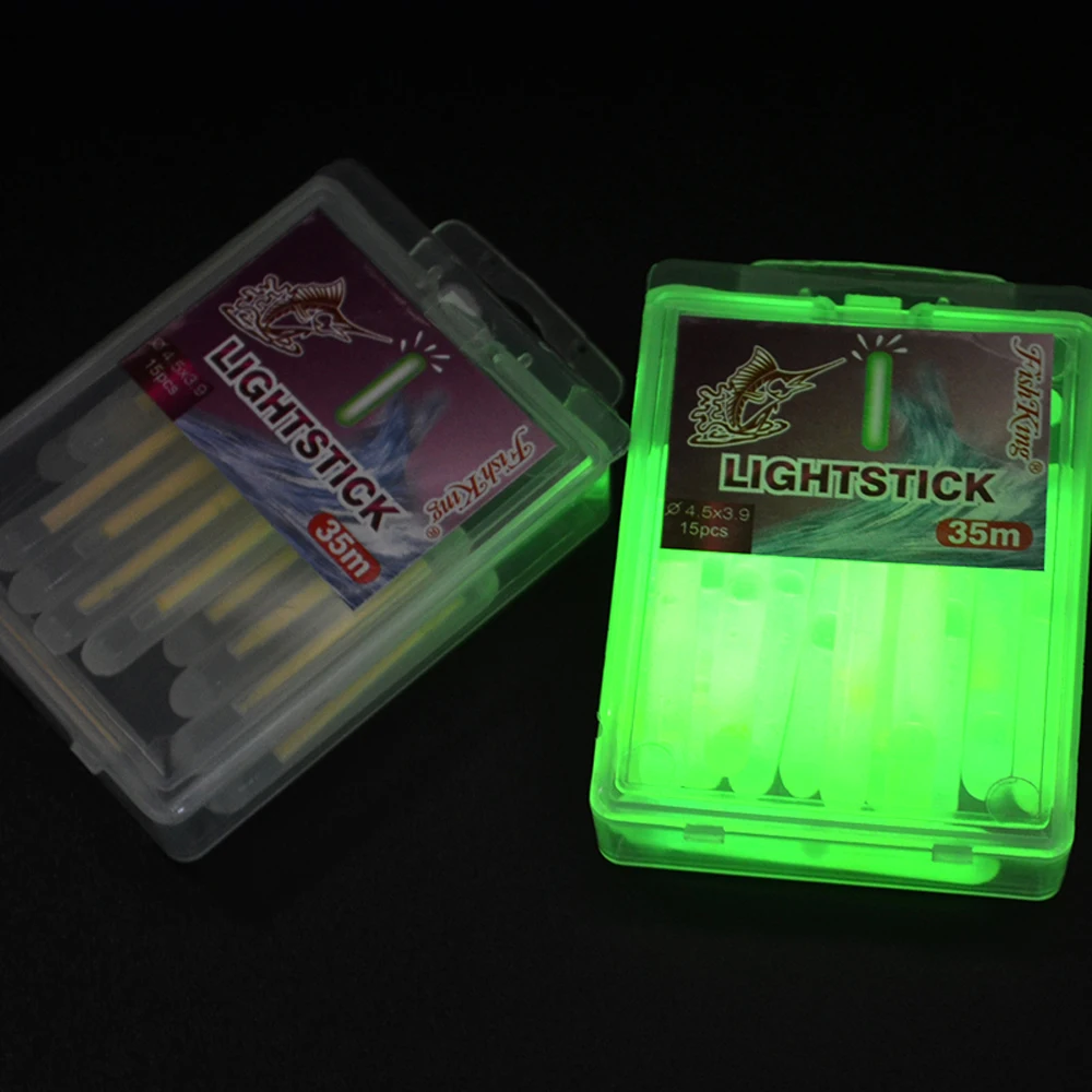 

High brightness 4.5mmx39mm 15pcs/lot Luminous Float Chemical Light Fishing Float Lightstick Fishing Light Stick Fluorescent