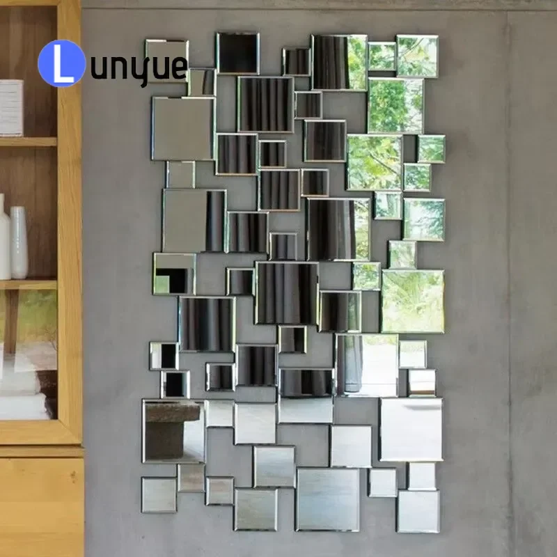 Espelho Decorativo de Parede Feito à Mão, Novo Design, Artesanato, Decoração de Casa, Estilo Único e Acessível, Acento para Sala de Estar e Quarto