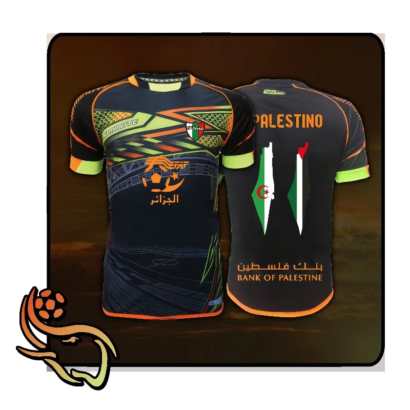 

Summer Palestino Football Team Jersey Y2K Neon Gradient Oversized Tee Family Matching Outfit for Sports Street Fashion